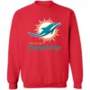 Miami Dolphins football  Crewneck Pullover Sweatshirt - Image 4